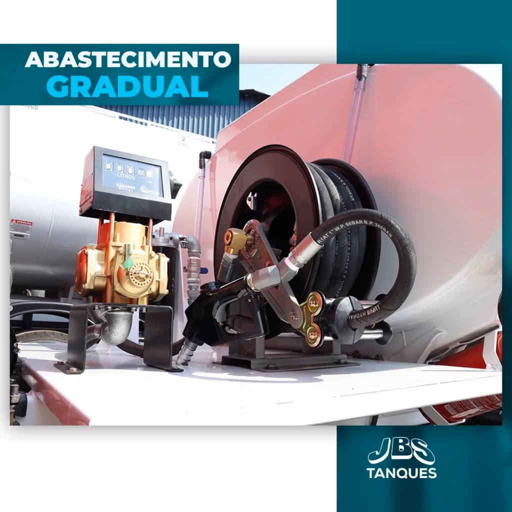Sistema de abastecimento fracionando para caminhões